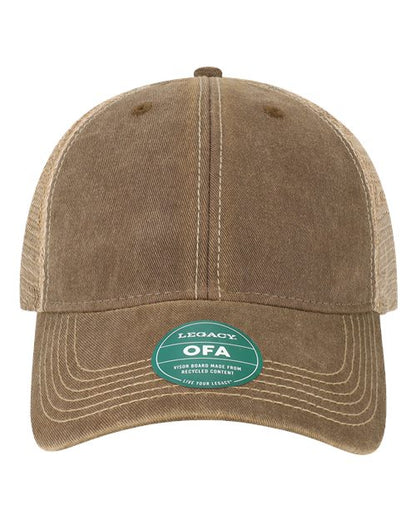 LEGACY Old Favorite Trucker Cap - Brown/ Khaki Front
