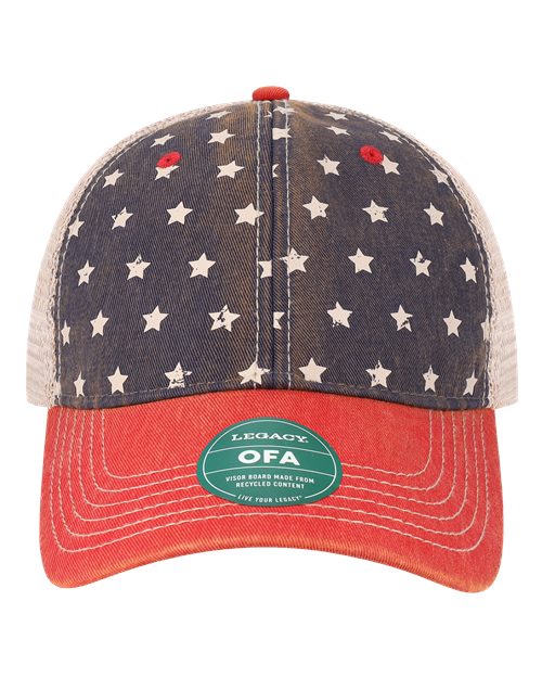 LEGACY Old Favorite Trucker Cap - Merica/ Khaki Front