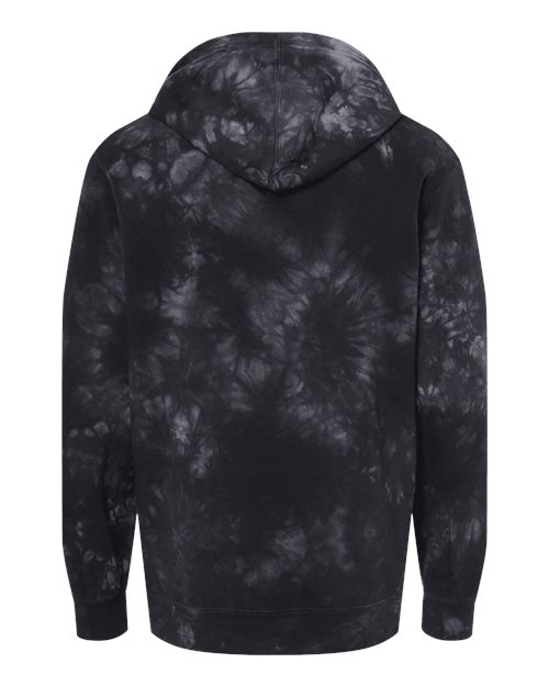 Independent Trading Co. Unisex Midweight Tie-Dyed Hooded Sweatshirt - Back