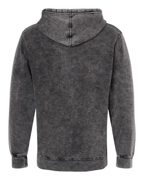 Independent Trading Co. Unisex Midweight Mineral Wash Hooded Sweatshirt - Back