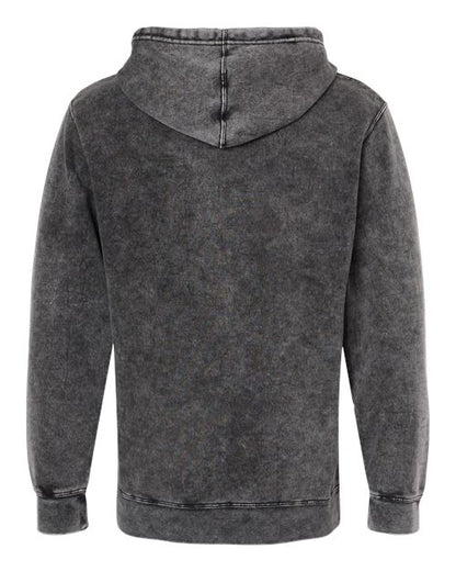 Independent Trading Co. Unisex Midweight Mineral Wash Hooded Sweatshirt - Back