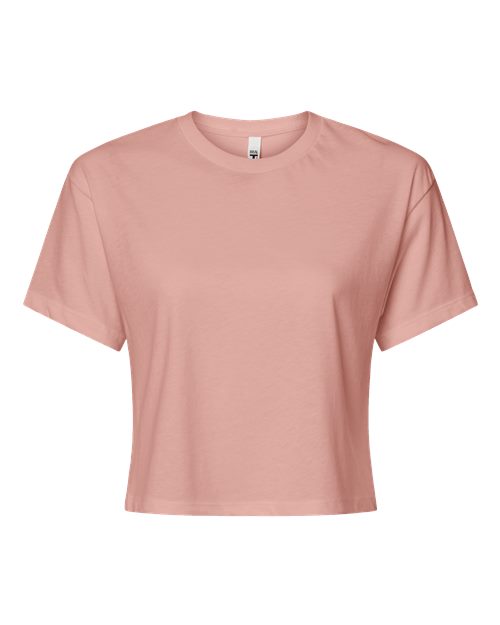 Next Level Women's Ideal Crop Top - Desert Pink Front