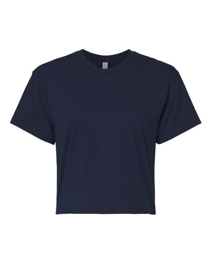 Next Level Women's Ideal Crop Top - Midnight Navy Front