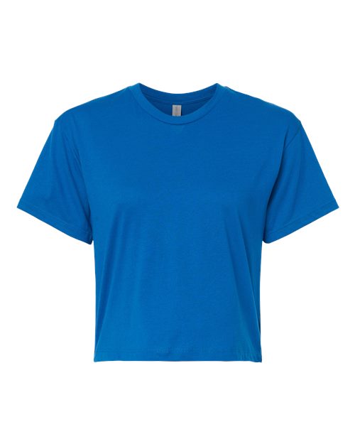 Next Level Women's Ideal Crop Top - Royal Front