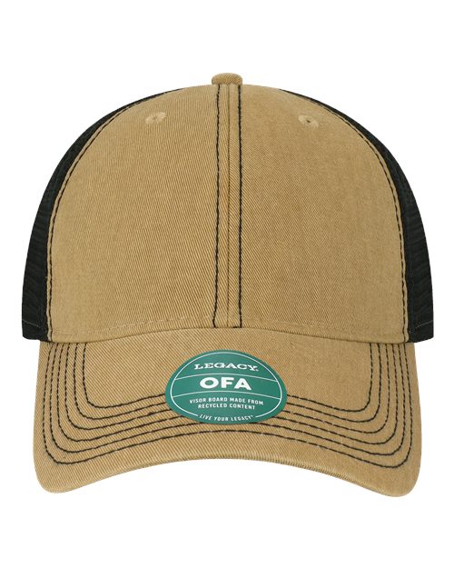 LEGACY Old Favorite Trucker Cap - Khaki/ Black Front