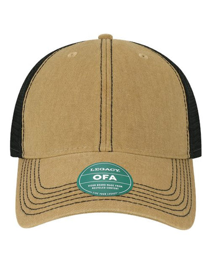 LEGACY Old Favorite Trucker Cap - Khaki/ Black Front