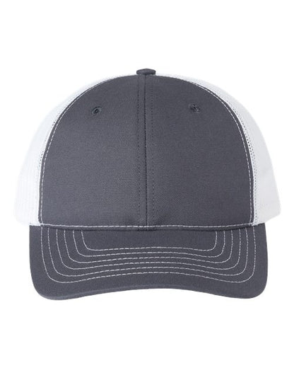 Classic Caps USA-Made Trucker Cap - Charcoal/ White Front