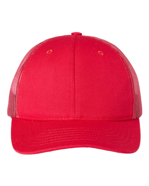 Classic Caps USA-Made Trucker Cap - Red Front