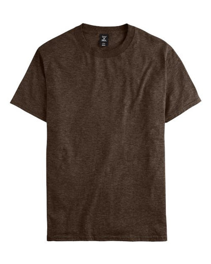 Hanes Unisex Beefy-T® T-Shirt - Heather Brown Front