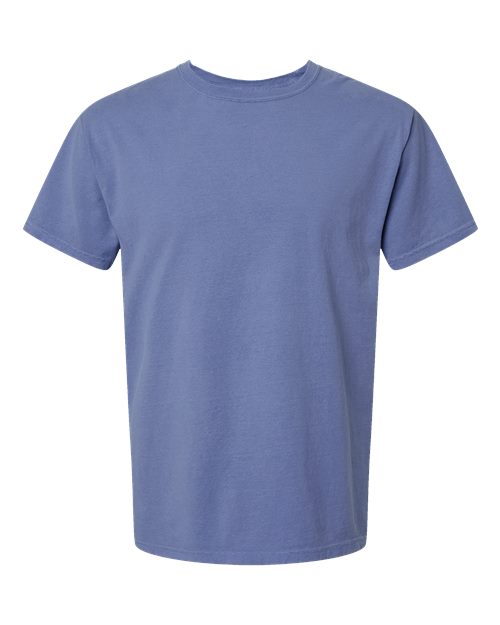 ComfortWash by Hanes Men's Garment-Dyed T-Shirt - Frontier Blue Front