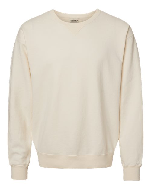 ComfortWash by Hanes Unisex Garment-Dyed Crewneck Sweatshirt - Parchment Front
