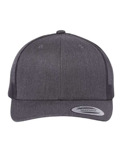 YP Classics Retro Trucker Cap - Dark Heather Grey Front