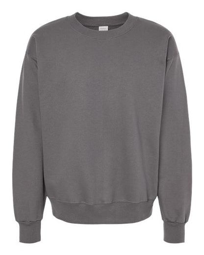Hanes Unisex Ultimate Cotton® Crewneck Sweatshirt - Smoke Grey Front