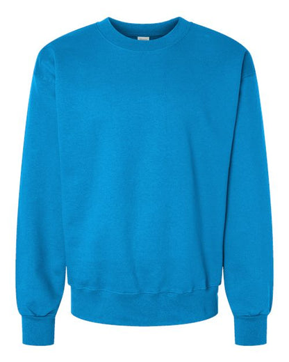 Hanes Unisex Ultimate Cotton® Crewneck Sweatshirt - Teal Front
