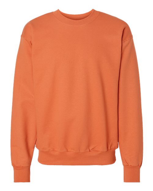 Hanes Unisex Ultimate Cotton® Crewneck Sweatshirt - Pumpkin Front