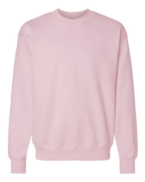 Hanes Unisex Ultimate Cotton® Crewneck Sweatshirt - Pale Pink Front