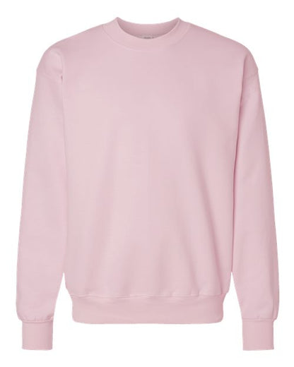 Hanes Unisex Ultimate Cotton® Crewneck Sweatshirt - Pale Pink Front
