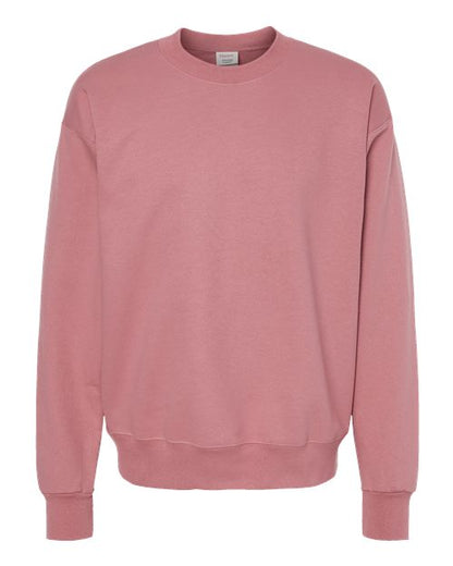 Hanes Unisex Ultimate Cotton® Crewneck Sweatshirt - Mauve Front