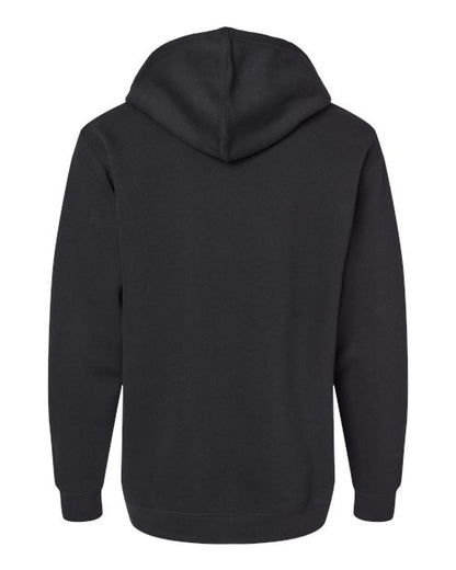 LAT Unisex Elevated Fleece Hoodie Sweatshirt - Back