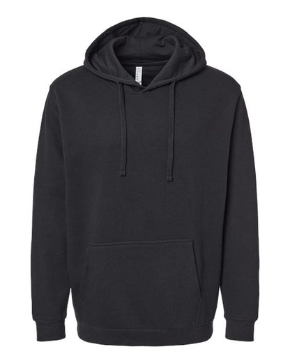 LAT Unisex Elevated Fleece Hoodie Sweatshirt - Black Front
