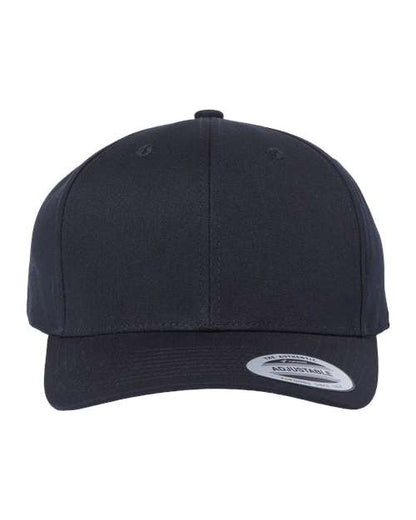 YP Classics CVC Snapback Cap - Black Front