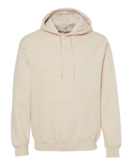 Unisex Softstyle® Midweight Hooded Sweatshirt - Sand Front