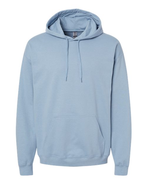 Unisex Softstyle® Midweight Hooded Sweatshirt - Stone Blue Front