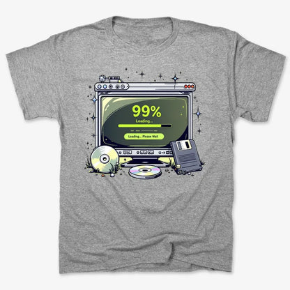 99% Loading... Please Wait-Men's T-Shirt-Gray Heather