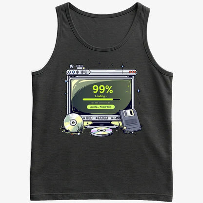 99% Loading... Please Wait-Men's Tank Top-Black