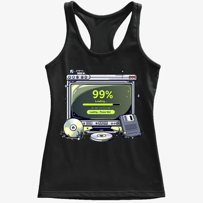 99% Loading... Please Wait-Women's Tank Top-Midnight