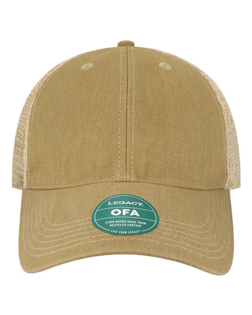 LEGACY Old Favorite Trucker Cap - Khaki/ Khaki Front