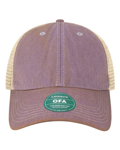 LEGACY Old Favorite Trucker Cap - Lavender/ Khaki Front