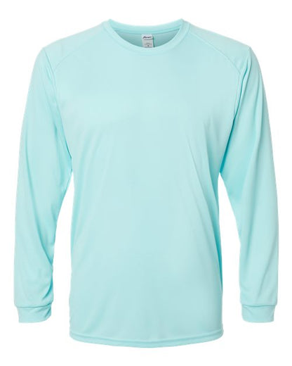 Paragon Unisex Long Islander Performance Long Sleeve T-Shirt - Aqua Blue Front
