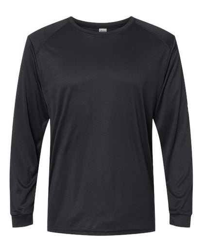 Paragon Unisex Long Islander Performance Long Sleeve T-Shirt - Black Front