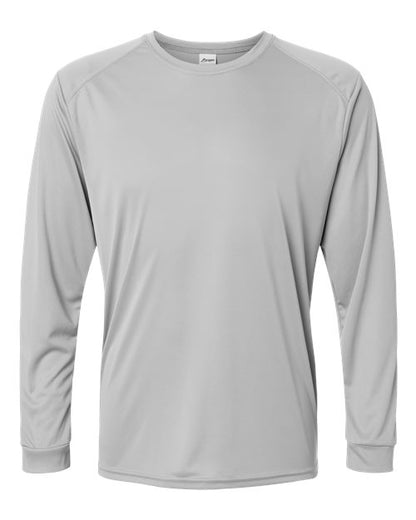Paragon Unisex Long Islander Performance Long Sleeve T-Shirt - Medium Grey Front