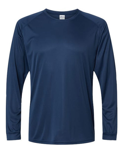 Paragon Unisex Long Islander Performance Long Sleeve T-Shirt - Navy Front