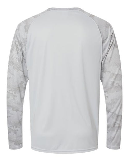 Paragon Unisex Cayman Performance Camo Colorblocked Long Sleeve T-Shirt - Back