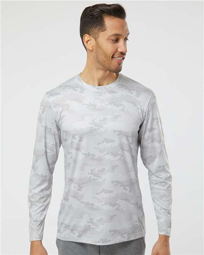 Paragon Unisex Pompano Performance Camo Long Sleeve T-Shirt - Model Front
