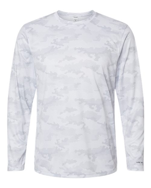 Paragon Unisex Pompano Performance Camo Long Sleeve T-Shirt - White Front