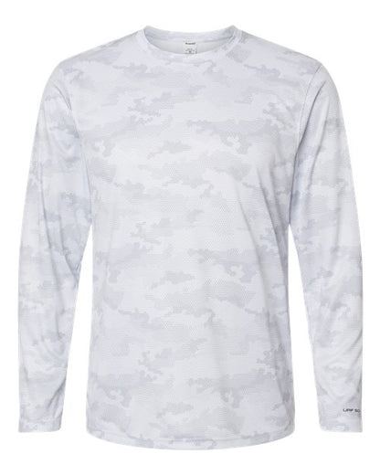 Paragon Unisex Pompano Performance Camo Long Sleeve T-Shirt - White Front