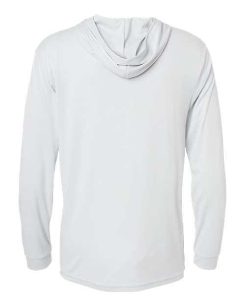 Paragon Unisex Bahama Performance Hooded Long Sleeve T-Shirt - Back