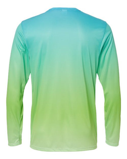 Paragon Unisex Barbados Performance Pin Dot Long Sleeve T-Shirt - Back