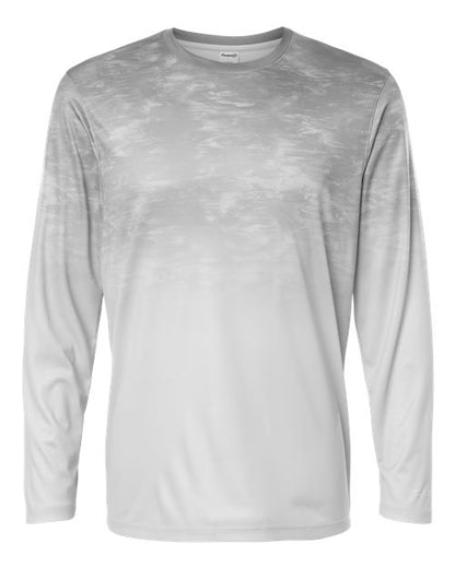 Paragon Unisex Montauk Oceanic Fade Performance Long Sleeve T-Shirt - Aluminum Fade Front