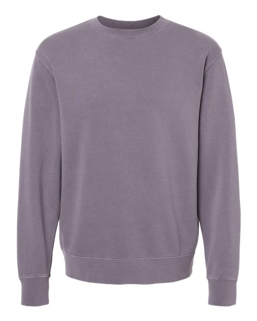 Independent Trading Co. Unisex Midweight Pigment-Dyed Crewneck Sweatshirt - Pigment Plum Front