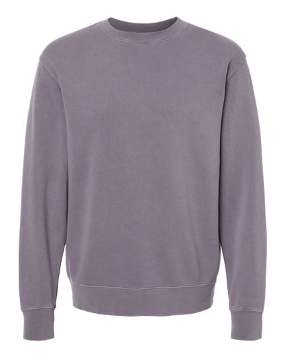 Independent Trading Co. Unisex Midweight Pigment-Dyed Crewneck Sweatshirt - Pigment Plum Front