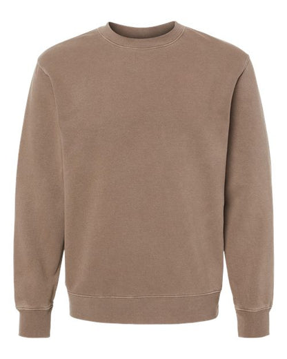 Independent Trading Co. Unisex Midweight Pigment-Dyed Crewneck Sweatshirt - Pigment Clay Front
