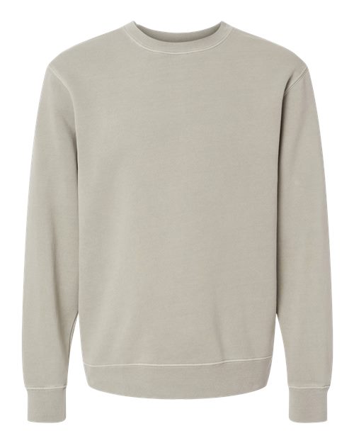 Independent Trading Co. Unisex Midweight Pigment-Dyed Crewneck Sweatshirt - Pigment Cement Front