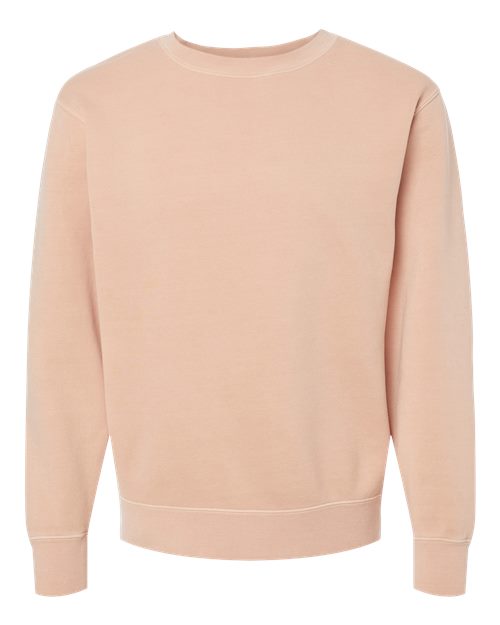 Independent Trading Co. Unisex Midweight Pigment-Dyed Crewneck Sweatshirt - Pigment Dusty Pink Front