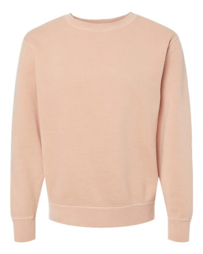 Independent Trading Co. Unisex Midweight Pigment-Dyed Crewneck Sweatshirt - Pigment Dusty Pink Front