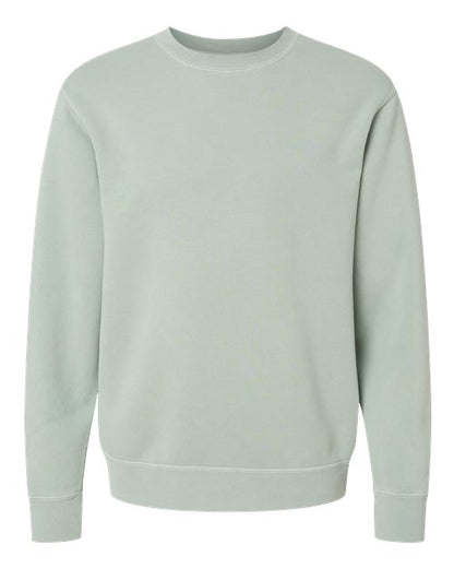 Independent Trading Co. Unisex Midweight Pigment-Dyed Crewneck Sweatshirt - Pigment Sage Front